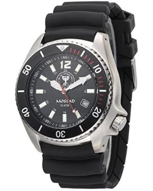 Israeli MOSSAD 20ATM Diving Watch - 42mm Stainless steel case 