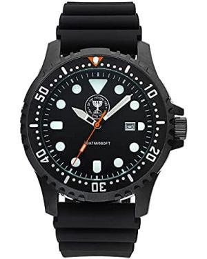 Israeli MOSSAD 20ATM Diving Watch - 44mm Stainless steel case 