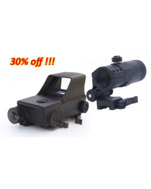 *** COMBO SPECIAL *** Mepro RDS Pro Red Dot Sight with 1.8 MOA red dot with Mepro MX3F X3 Magnifier with Flip Push Button *** 30% OFF!!! ***!