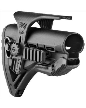 Recoil-reducing M4/AR-15 Stock and adjustable cheekpiece with Picatinny Rail - GL-ShockPCP
