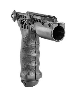 Tactical Vertical Foregrip with Integrated Adjustable Bipod and 1" flashlight adapter - Gen 2 - Black