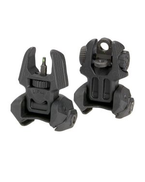 Front and Rear Set of Flip-up Sights with Tritium - 4 Rear Dots
