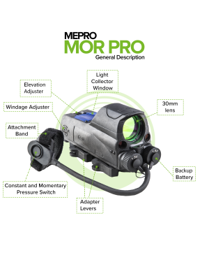 MEPRO MOR PRO 2.2 MOA DOT, RED VL