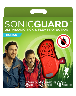 SonicGuard HUMAN Ultrasonic tick and flea repeller for adults, and kids above 6yrs-Orange