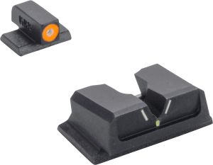 ML41710G - HYPER-BRIGHT™ V-SIGHT-FIXED-PISTOL-SET-S&W M&P FULL SIZE/COMPACT-O RING/G