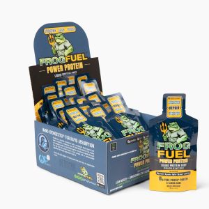 24 - 1oz shots of FrogFuel Regular Protein. Berry Flavored