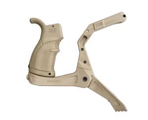 AR-PODIUM AR-15 Quick Deployment Bipod with an Integrated AGR-43 Pistol Grip - Flat Dark Earth