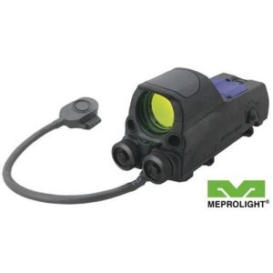 Mepro MOR Tri-Powered Reflex Sight with Red Laser Pointer - B - Bullseye Reticle