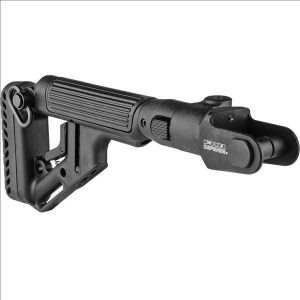 Tactical Folding Buttstock w/Cheekpiece for Underfolder AKs - Black