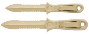 Set of 2 Polymer Daggers - Flat Dark Earth