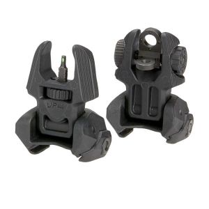 Front and Rear Set of Flip-up Sights with Tritium - 4 Rear Dots