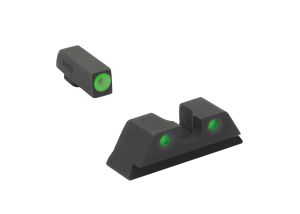 ML40224 HYPER-BRIGHT FOR GLOCK 9/357SIG/40/45GAP PISTOLS FRONT GREEN RING/REAR GREEN