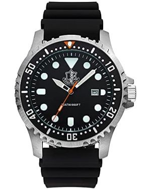 Israeli IDF (Tzahal) 20ATM Diving Watch - 44mm Stainless steel case 