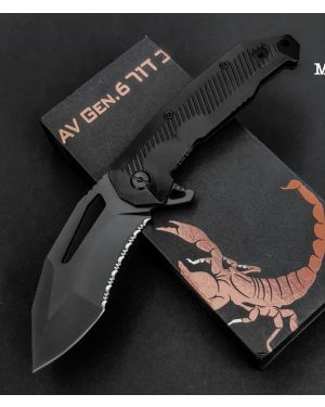 AKRAV Gen.6 MILSPEC Elite Plain Edge - Folding Blade Knife