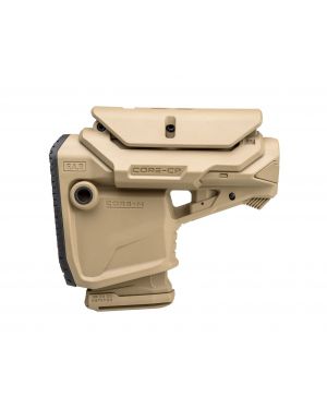 M4/AR-15 Survival Buttstock w/Built-in Magazine Carrier with Adjustable Cheek Riser- GL-CORE MAG CP- Flat Dark Earth