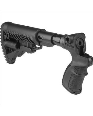 M4-Style Recoil-Reducing Collapsible Buttstock for Mossberg 500/590 - AGM500-FKSB - Black