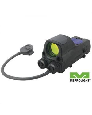 Mepro MOR M&P Tri-Powered Reflex Sight with Red Laser & IR Pointers - B - Bullseye Reticle