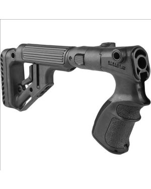 Tactical Folding Buttstock w/Cheekpiece for Remington 870 - Black