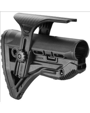 Recoil-reducing M4/AR-15 Style Stock w/adjustable cheek-piece - Black