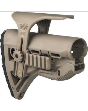 Recoil-reducing M4/AR-15 Stock and adjustable cheek riser with Picatinny Rail - GL-ShockPCP