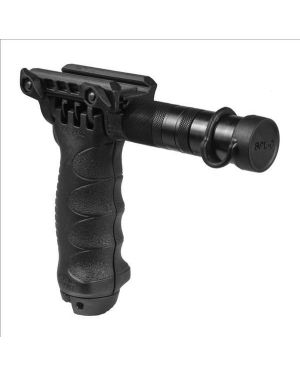 Tactical Foregrip with Integrated Adjustable Bipod and incorporated flashlight - Gen 2 - Black