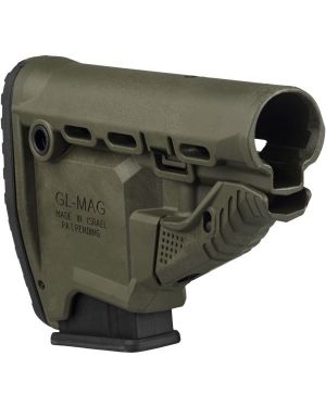 M4/AR-15 Survival Buttstock w/Built-in Magazine Carrier - GL-MAG- OD Green