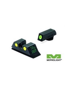 Glock Tru-Dot Night Sight Set - 10 mm & .45 ACP Yellow