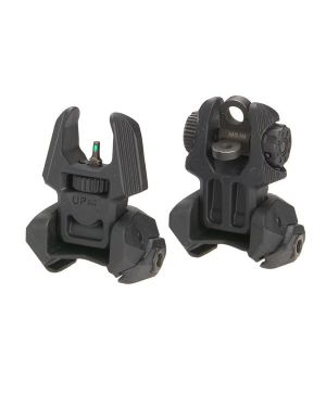 Front and Rear Set of Flip-up Sights with Tritium - 2 Rear Dots