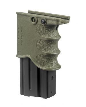 M16/M4/AR-15 Quick Release Front Grip and Magazine Holder - Olive Drab Green