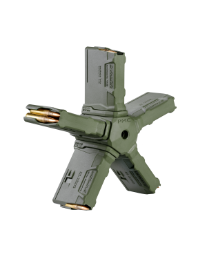 Pentagon Magazine Coupler for Five 10rd Ultimag Magazines with Five Ultimags - Olive Drab